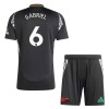 Camiseta de fútbol Arsenal Gabriel 6 Niño 2ª equipación 2024-25 Camiseta de fútbol Arsenal Gabriel 6 Niño 2ª equipación 2024-25